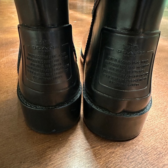 Coach Leopard Cheetah Print Lace-Up Rain Boots Size US 38 / 7.5 BRAND NEW - Picture 6 of 6